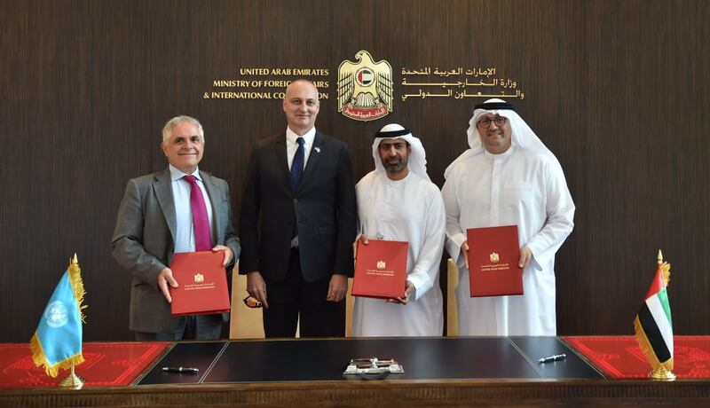 The agreement was signed in Abu Dhabi by Sultan Al Shamsi, Assistant Minister for International Development Affairs in the Ministry of Foreign Affairs and International Co-operation; Mohamed Al Ramahi, CEO of Masdar; and Dr Roberto Ridolfi, assistant director general for programme support and technical cooperation at FAO. Wam