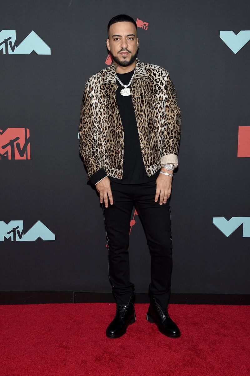 French Montana arrives at the MTV Video Music Awards on Monday, August 26. AP