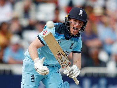 Cricket - ICC Cricket World Cup - England v Pakistan - Trent Bridge, Nottingham, Britain - June 3, 2019   England's Eoin Morgan in action    Action Images via Reuters/Andrew Boyers     TPX IMAGES OF THE DAY