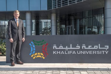 Tod A. Laursen is the President of Khalifa University of Science, Technology and Research, in Abu Dhabi, United Arab Emirates on 6 February 2018, Vidhyaa for The National