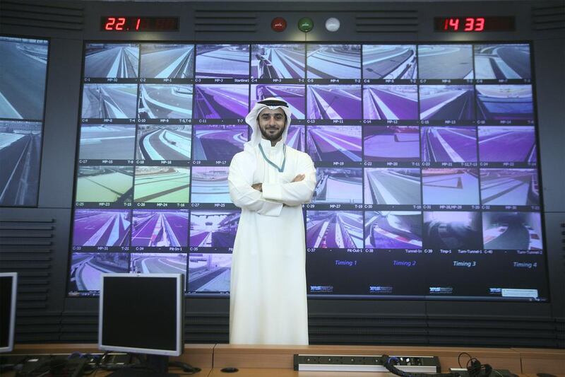 Saeed Al Muhairi is a busy man this time of year. As the circuit manager of the F1 race track on Yas Island he has to make sure that everything is running smoothly.

He is seen here inside the race control room. Lee Hoagland / The National