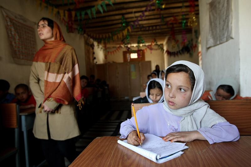 June 4, 2008 / Kabul / The Turquoise Mountain Foundation runs a small school that teaches basic reading writing and arithmetic in the Murad Khane neighborhood Kabul Afghanistan June 4, 2008. (Sammy Dallal / The National) *** Local Caption ***  SD-afgan13.jpg SD-afgan13.jpgSD-afgan13.jpg