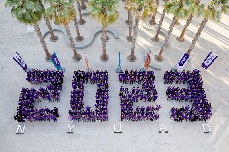 NYUAD's biggest ever incoming class, 429 students from more than 80 countries, will graduate in 2023. Courtesy NYUAD