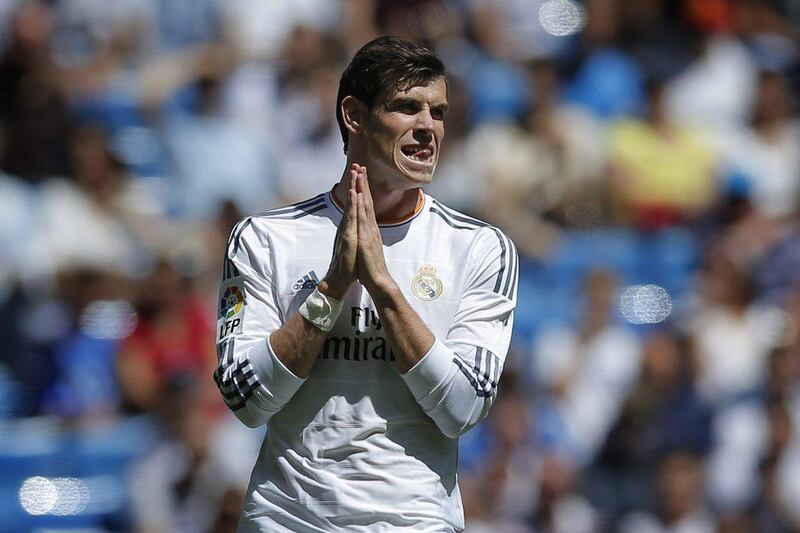 Gareth Bale says the reason he originally pushed for a transfer from Tottenham to Real Madrid was to play in matches like the Champions League final he'll feature in on Saturday, May 24, 2014 in Lisbon, Portugal. 