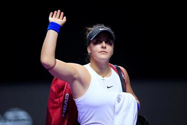 Bianca Andreescu has failed to recover from a knee injury in time for the Dubai Duty Free Tennis Championships. Reuters