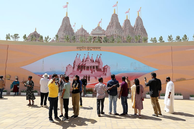 Temple officials are bracing for high numbers of visitors while maintaining a festive atmosphere