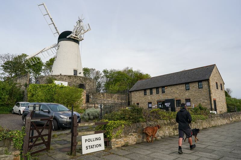 Fullwell Windmill polling station opens on the morning of the local elections in Sunderland. Getty Images