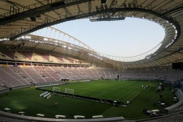 The Khalifa International Stadium in Doha, Qatar, which is the first completed venue for the 2022 Fifa World Cup. Reuters