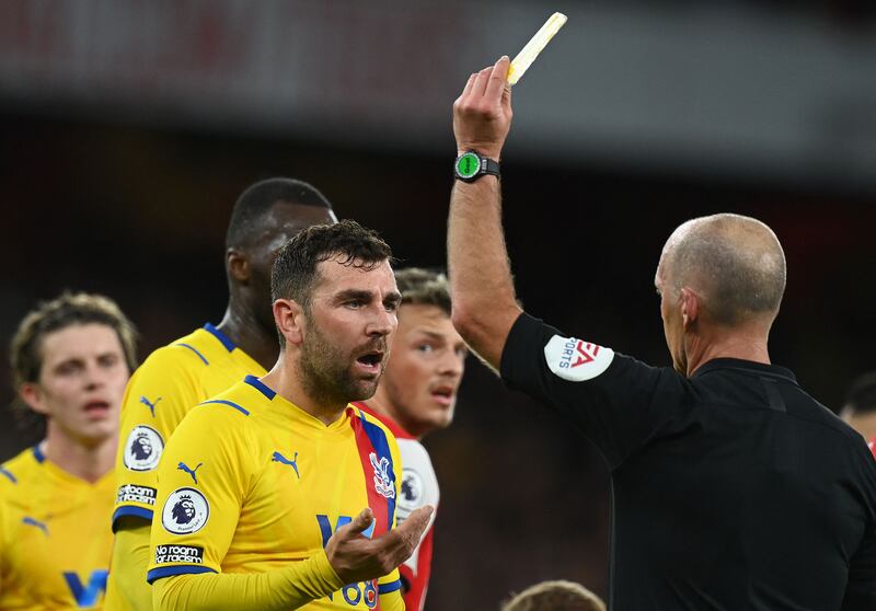 James McArthur - 7: Booked just before break for reckless foul on Saka minutes after he should have picked up yellow card for bringing down Smith Rowe. On a red card knife edge then but didn’t stop him snapping at heels for rest of game. AFP