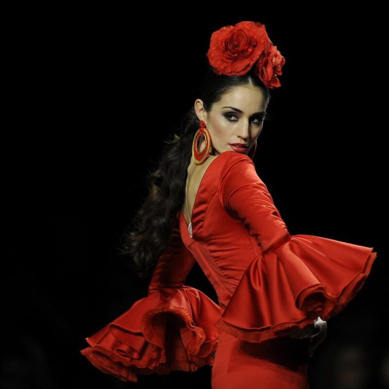 A model wearing Sofia Rivera. AFP

