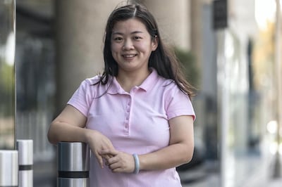 Alice Zhang, a Chinese national, has signed up for the Sinopharm vaccine that will be made available to Chinese visitors on short-term visas.  on May 26th, 2021. 
Antonie Robertson / The National.
Reporter: Ramola Talwar for National.