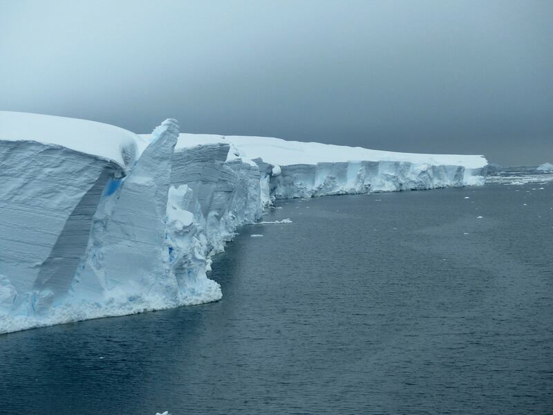 The Thwaites Glacier in Antarctica is losing about 50 billion more tonnes of ice than it receives in snowfall. AP