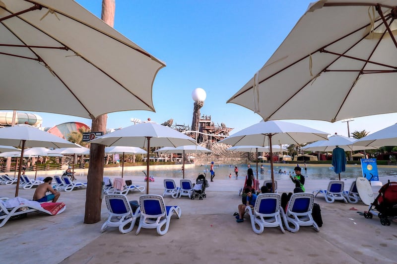 Abu Dhabi, United Arab Emirates, August 4, 2020.   Yas Waterworld Abu Dhabi opens with 30% capacity as Covid-19 restrictions slowly come to an ease.
Victor Besa /The National
Section: NA
Reporter: