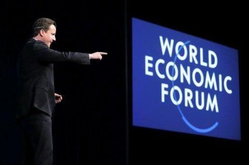 David Cameron speaks at the 41st Annual Meeting of the World Economic Forum. EPA