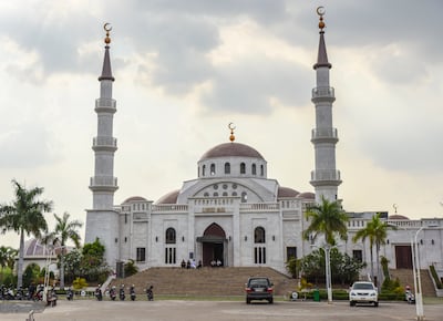 Alserkal mosque in Phnom Penh was donated by a family from the UAE. Photo: Ronan O'Connell