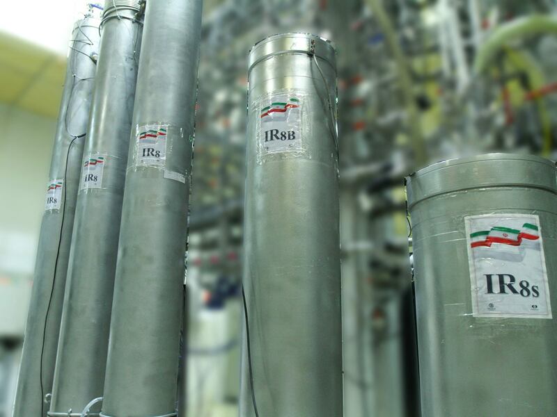 A photo released by Iran's Atomic Energy Organisation in November shows the atomic enrichment facilities at Natanz nuclear research centre, about 300 kilometres south of Tehran.   AFP