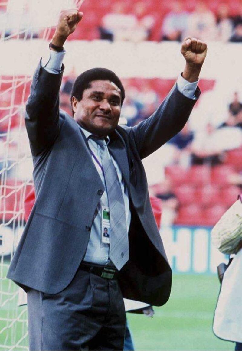 Eusebio at the European Championship in 2000. Martin Rose/Bongarts/Getty Images