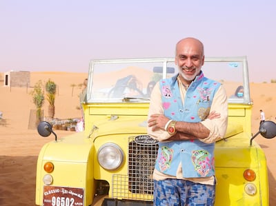 The launch included breakfast in the desert with Manish Arora. Courtesy Tryano