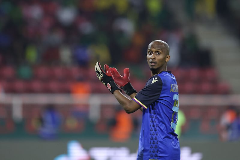 Comoros' replacement goalkeeper Chaker Alhadhur. AFP