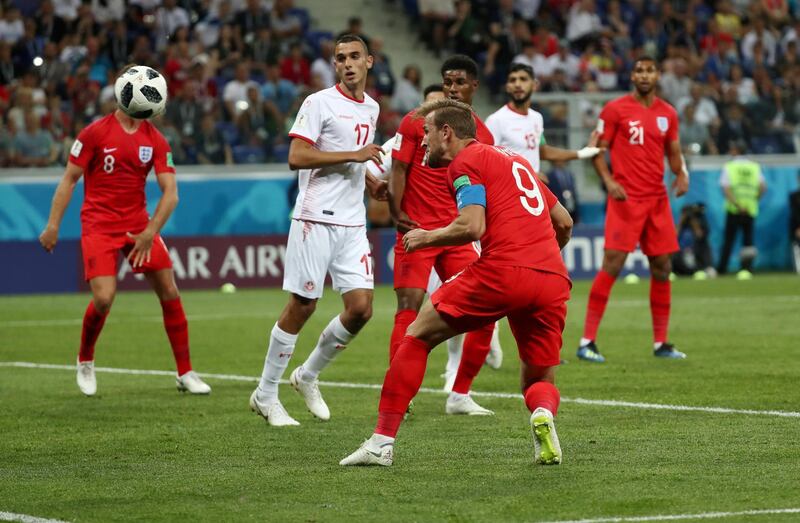 Harry Kane - 8: The perfect start for England's captain. Well shackled by Tunisia's defenders for the most part, but was in the right place at the right time and made his second goal look easy when really it wasn't as he guided his header into a sliver of space between the goalkeeper and post. The only England player in the starting XI who looks like he knows exactly how to score. Reuters