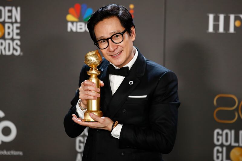 Ke Huy Quan: Best Supporting Actor in a Motion Picture for 'Everything Everywhere All At Once'. EPA