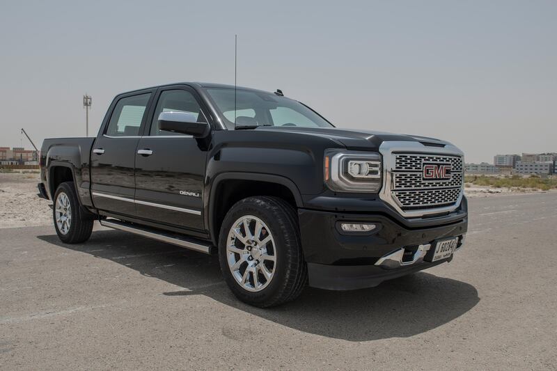 GMC Sierra road test shoot for Motoring, Abu Dhabi, UAE, Vidhyaa for The National