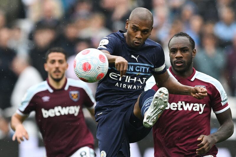 Fernandinho – 5 The City captain was forced to play in the middle of a makeshift defence. He tried his luck from distance when he fired narrowly over the crossbar early on, and could then only watch as Bowen’s second went through his legs. AFP