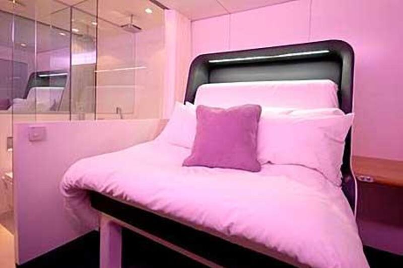 Yotel received inspiration from a combination of Japanese 'capsule' hotels and first-class airline cabins.