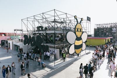 In 2018, the Dior brand activation proved particularly popular as an Instagram backdrop, with its giant bee. Photo: Sole DXB 