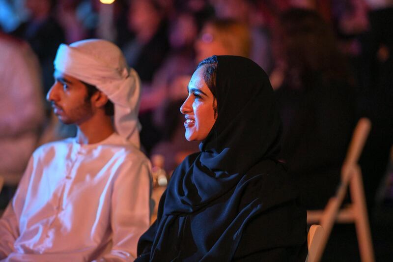 Abu Dhabi, United Arab Emirates - Audience enjoying at the UAE Peace Gathering at Umm Al Emarat Park on February 1, 2019. Khushnum Bhandari for The National