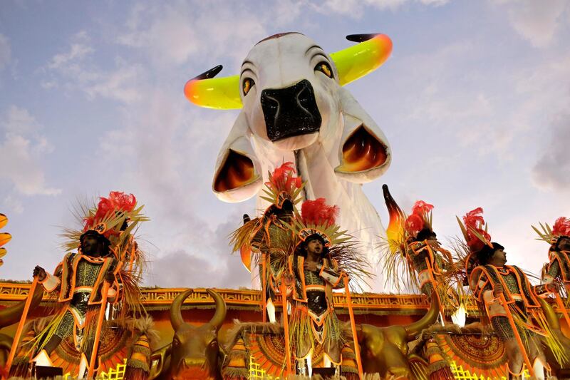 Carnival celebrations at the Sambadrome in Rio de Janeiro, Brazil. Silvia Izquierdo / AP Photo