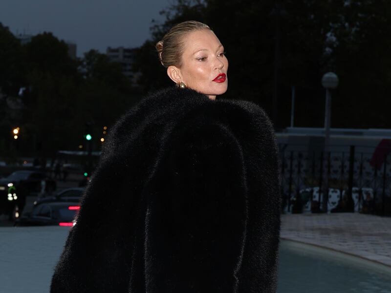 Kate Moss attends the Saint Laurent spring/summer 2023 show at Paris Fashion Week. Getty Images 