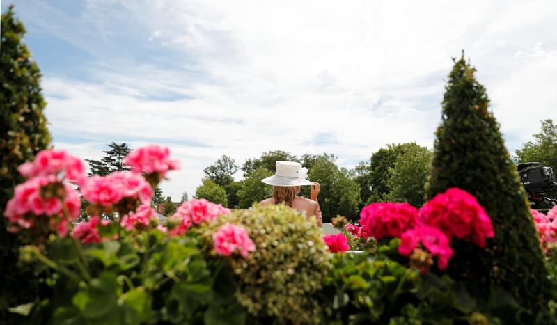 A racegoer before the races at Ascot Racecourse, Britain. Andrew Boyers / Action Images / Reuters