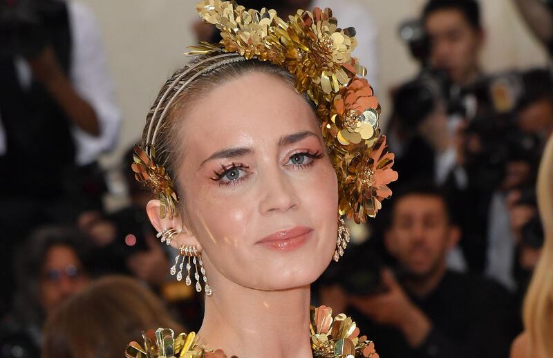 Clumpy lashes are something most of us try to avoid, but actress Emily Blunt here demonstrates how, when done well, they can be rather striking. AFP