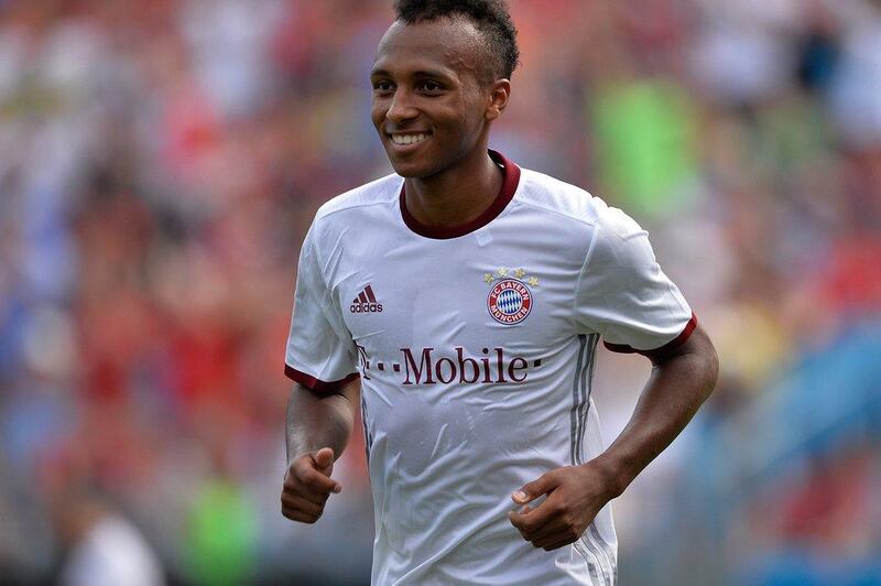 Julian Green of Bayern Munich smiles after scoring the last of his three goals against Inter Milan during an International Champions Cup match at Bank of America Stadium on July 30, 2016 in Charlotte, North Carolina. Grant Halverson / Getty Images / AFP