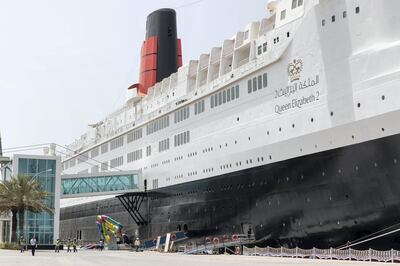 DUBAI, UNITED ARAB EMIRATES. 18 APRIL 2018. Press walk through of the Queen Elizabeth 2 in Port Rashid. The ship has been restored to it’s former glory and is now taking guests. (Photo: Antonie Robertson/The National) Journalist: Johan Dennehy. Section: National.