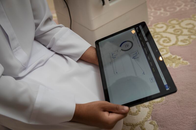 All data recorded by the robot is transmitted and stored securely in the cloud and is accessible at any time to doctors through a dedicated website Ali has developed