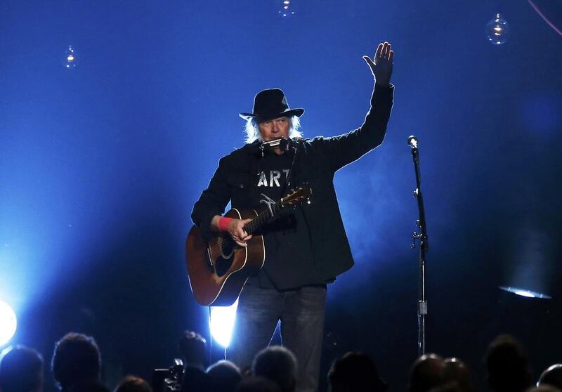 Musician Neil Young’s says his new album and live shows are all about capturing the moment. REUTERS/Mario Anzuoni