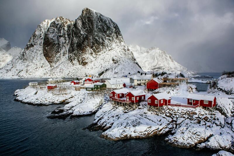 Hamnoy village, Lofoten, Nordland, Norway. Getty Images