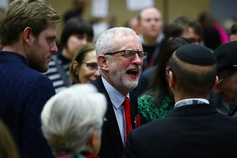 Britain's opposition Labour Party leader Jeremy Corbyn reacts after the General Election results of the Islington North constituency were announced at a counting centre in Islington during Britain's general election, London, Britain. Reuters