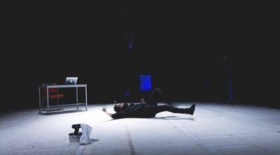 Performance of Second Copy: 2045 by Atbane Youness at Edinburgh Fringe 2017