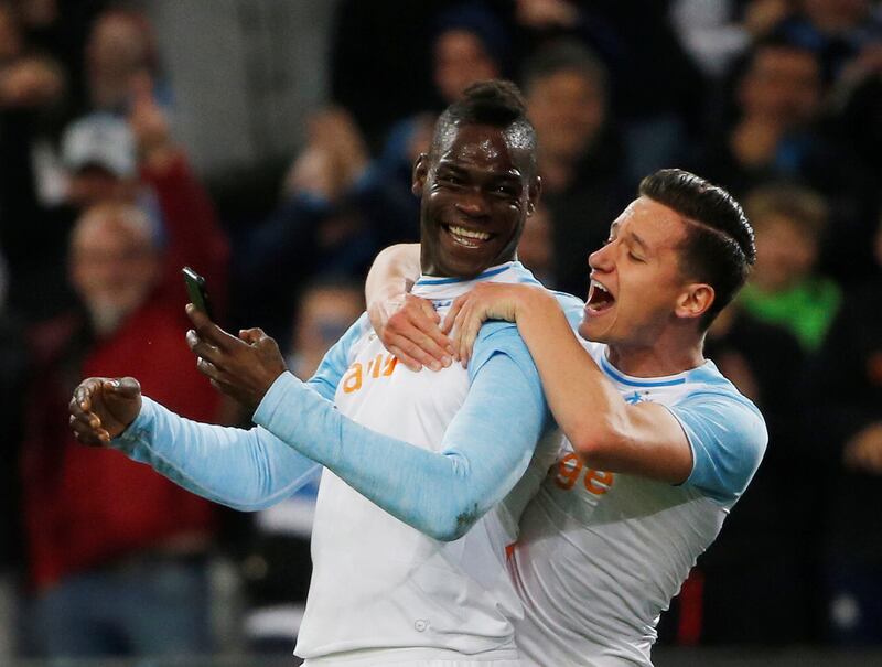 Balotelli uploads his video alongside Florian Thauvin. Reuters