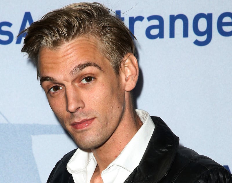 Aaron Carter in 2015. The singer and rapper, who began performing as a child star, was found dead on November 5, 2022, at his home in southern California. AP