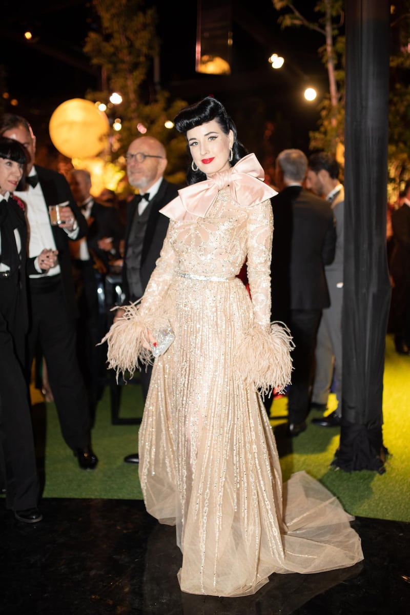 Dita von Teese at the after party. 