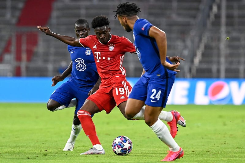Alphonso Davies – 7. Started the match brightly and it looked like he would bully the Chelsea defenders all game, just like he did in the first leg. His impact waned but didn’t put a foot wrong. EPA