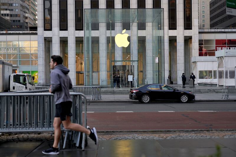 Apple posted a quarterly revenue of $94.8 billion, down 3 per cent annually, in the three months to April 1. Bloomberg