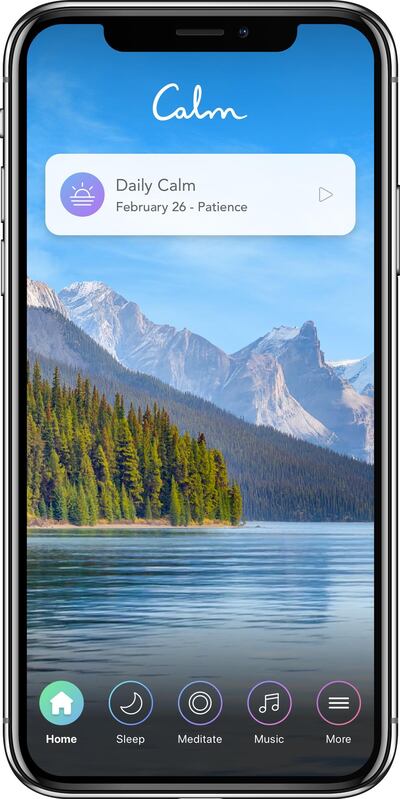 Screengrab of Calm app. Courtesy Calm