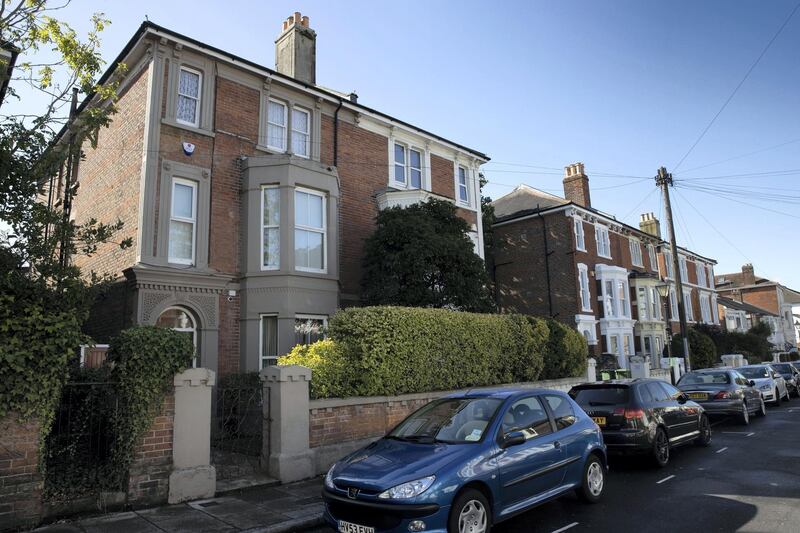 PORTSMOUTH, UK. 24th September 2020. The house (left) in Southsea, Portsmouth, where the former Sultan Of Zanzibar used to live. Stephen Lock for the National 