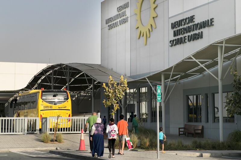 DUBAI, UNITED ARAB EMIRATES - SEPTEMBER 10, 2018. 

The German International School in Academic City.
The school has been temporarily closed for a possible outbreak of Legionnaire's disease. 

(Photo by Reem Mohammed/The National)

Reporter: 
Section:  NA