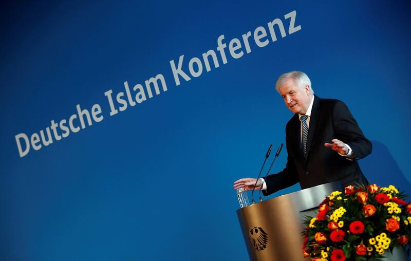 German Interior Minister Horst Seehofer attends the German Islam conference in Berlin, Germany, November 28, 2018. REUTERS/Hannibal Hanschke